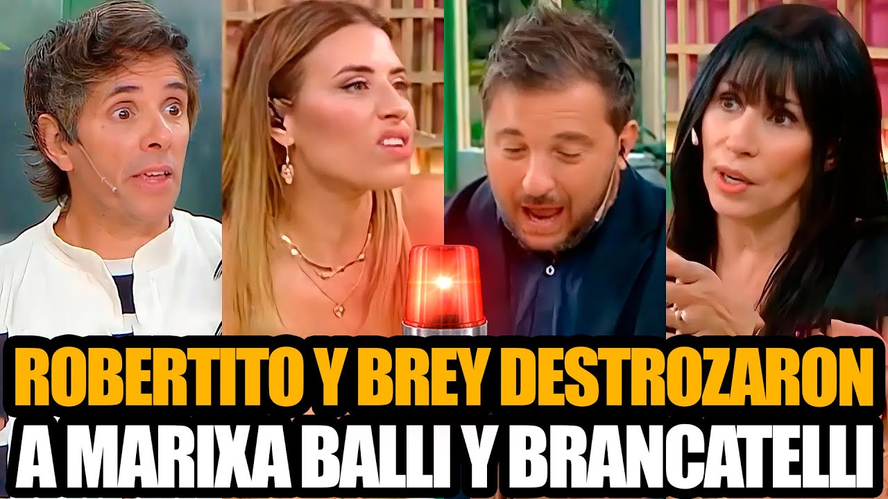ROBERTITO Y BREY DESTROZARON A BRANCATELLI Y MARIXA BALLI