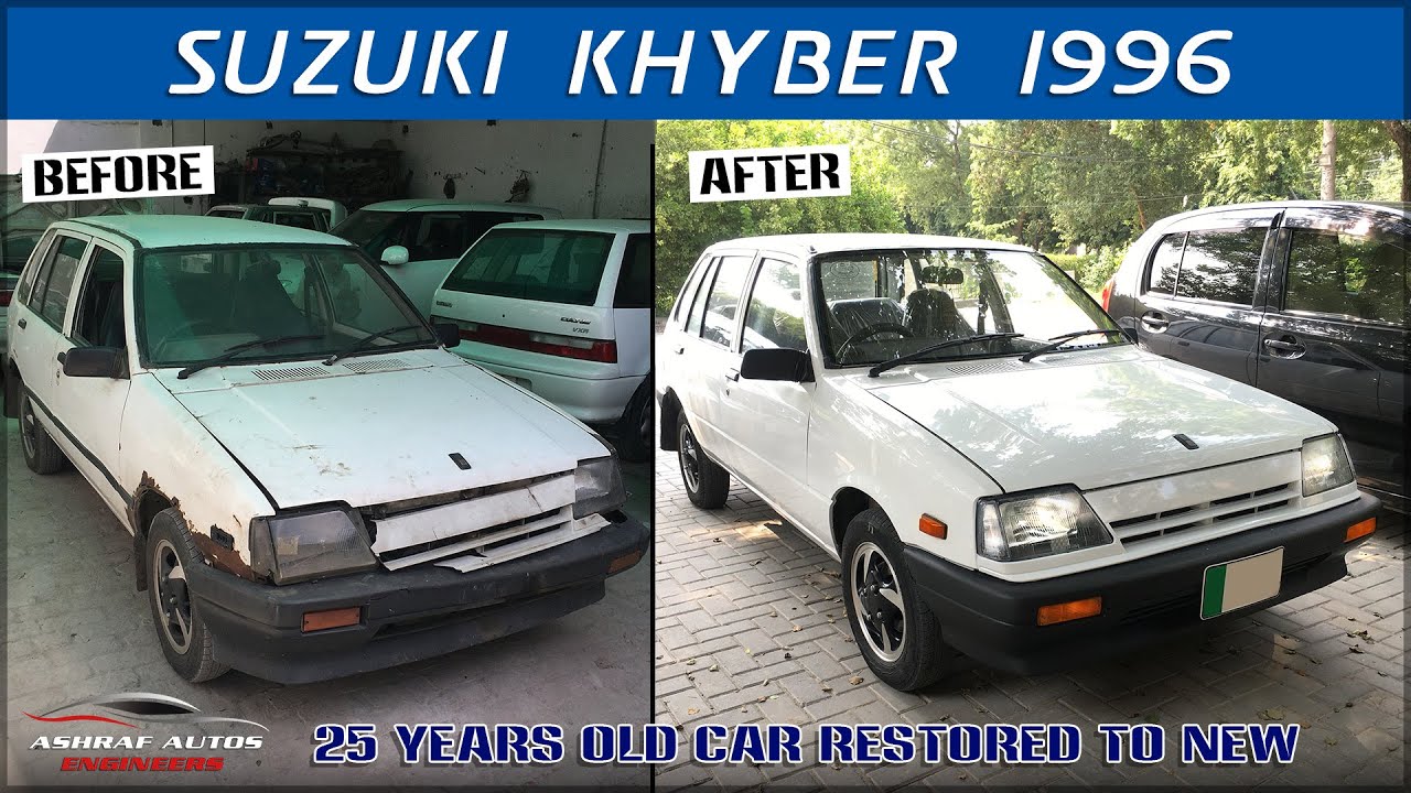 SUZUKI KHYBER 1996 RESTORATION || 25 YEARS OLD CAR RESTORED TO NEW