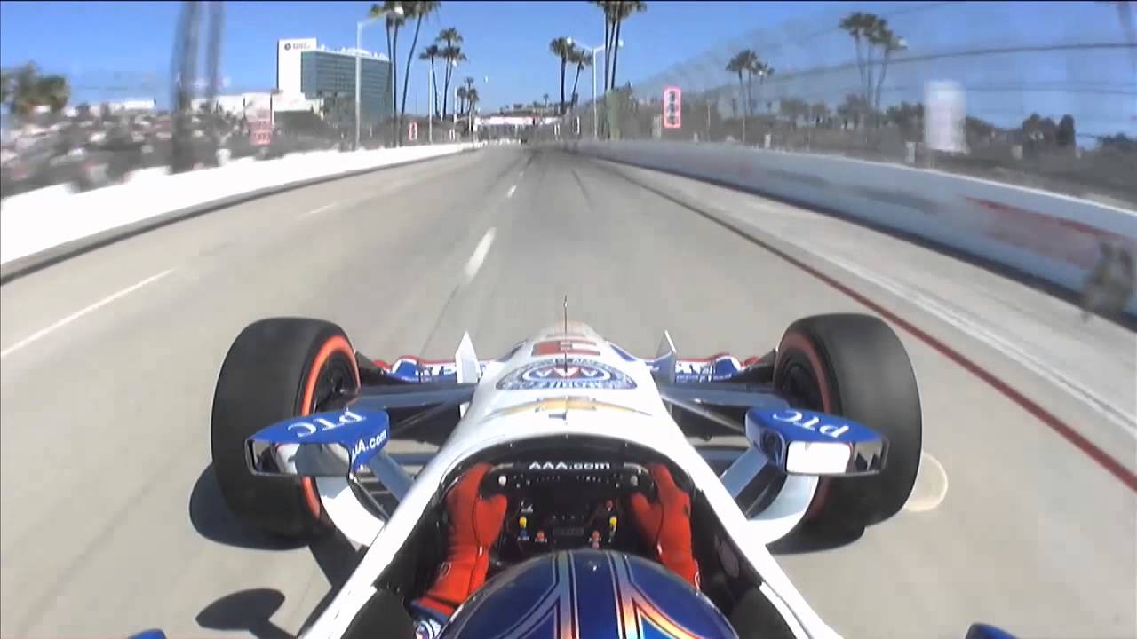 #INDYCAR In-Car Theater: Helio Castroneves Toyota Grand Prix of Long Beach Track Record