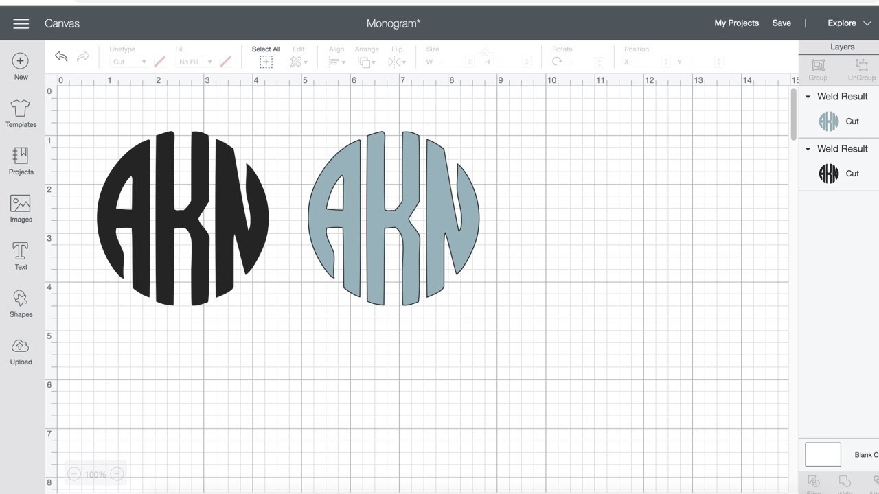 HOW TO: Make A Monogram in Cricut Design Space