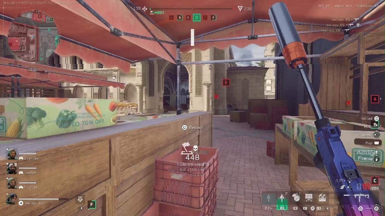 DELTA FORCE 87KILLS 13MIN UZI CONSOLE GAMEPLAY [WAREFARE]