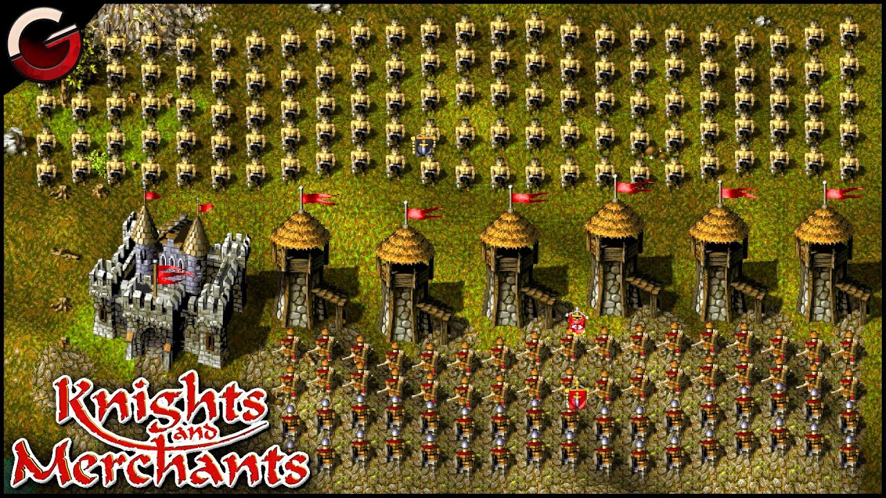 HOW TO BEAT STRONGER ENEMIES! 2vs3 Multiplayer Battle | KaM Remake | Knights and Merchants Gameplay