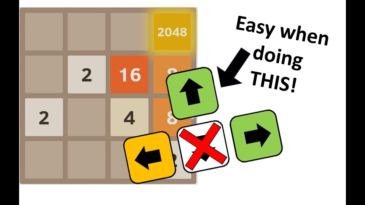 2048.io - Finally get the 2048 tile with ONE easy trick!