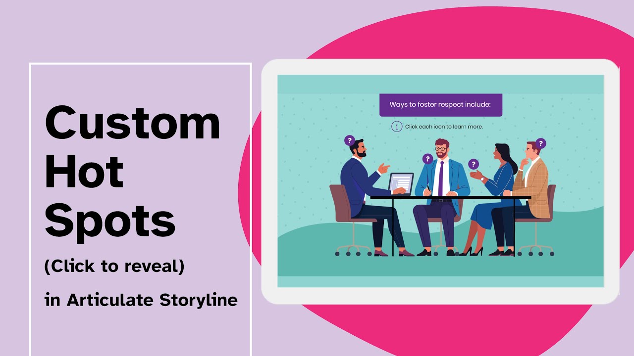 Create Custom Hot Spots in Articulate Storyline (Click to reveal)