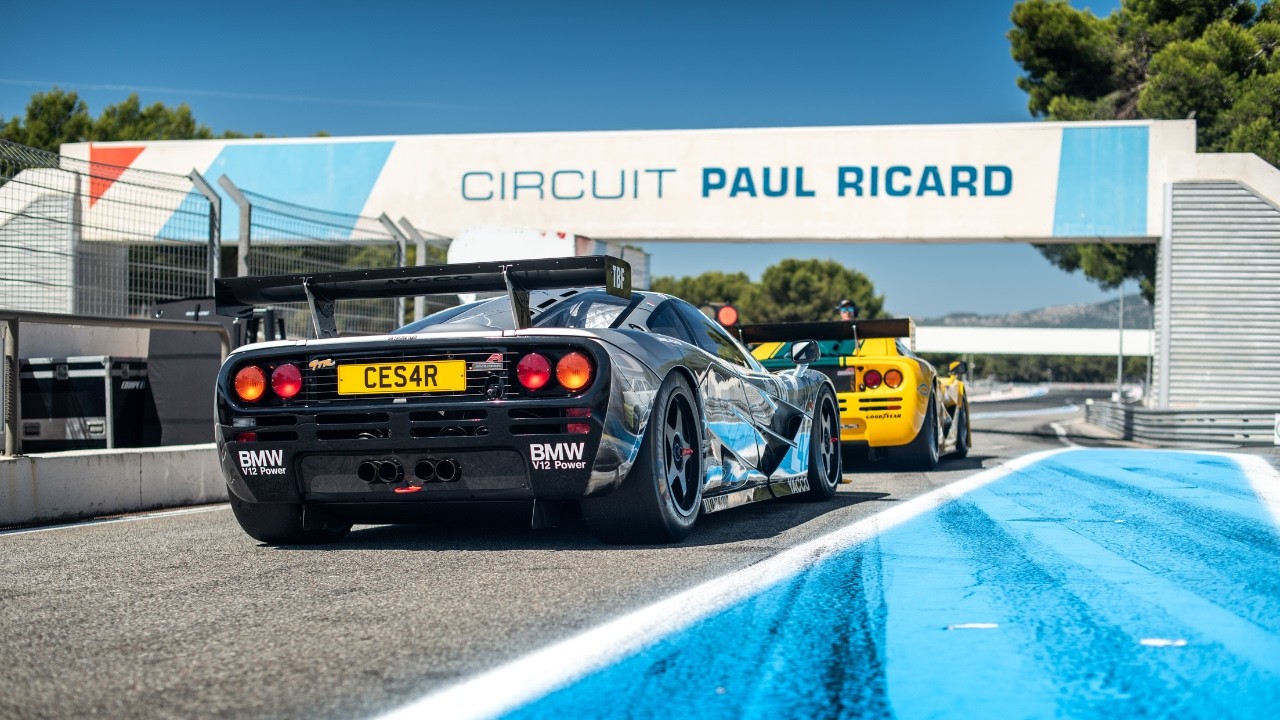 Three 1995 Le Mans McLaren F1 GTRs in Action at Paul Ricard | BMW V12 Sound