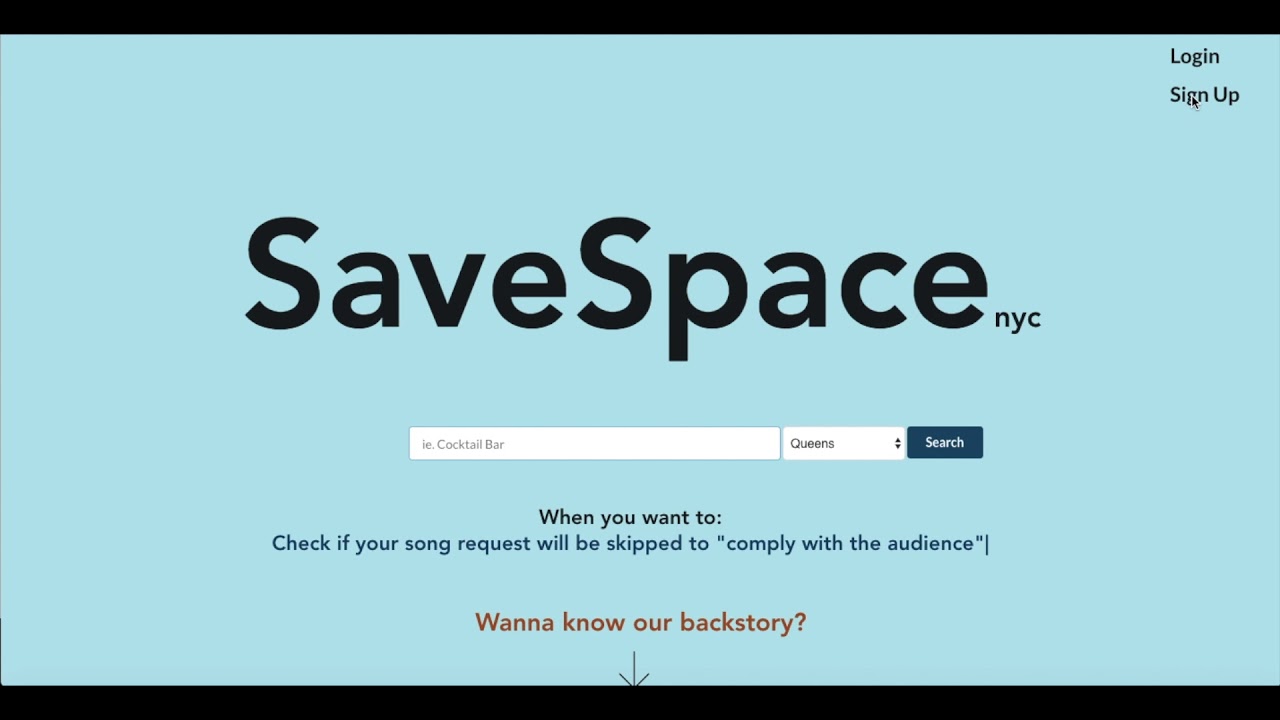 SaveSpace -- Rate Places by Inclusivity!  (Demo)