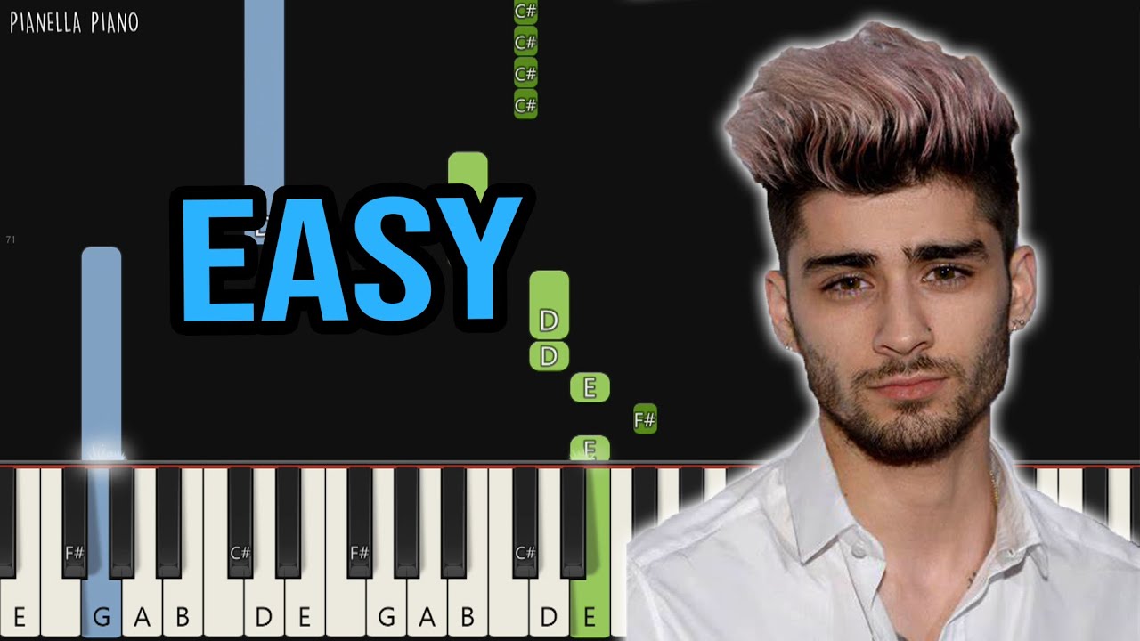 ZAYN ft.Sia - Dusk Till Dawn | EASY Piano Tutorial by Pianella Piano