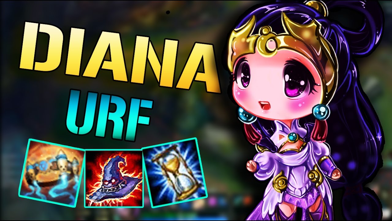 Diana URF | URF 2017 | 1 SHOT COMING | Shock Damage Like A Boss | Build And Play | League Of Legend