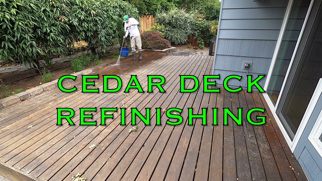 How to Refinish a Cedar Deck