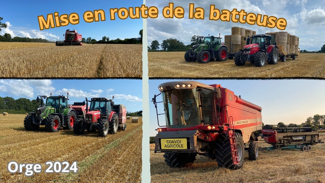 DEBUT DE LA MOISSON DE L'ORGE 2024 ET PAILLE ! | Vlog à la ferme 2024