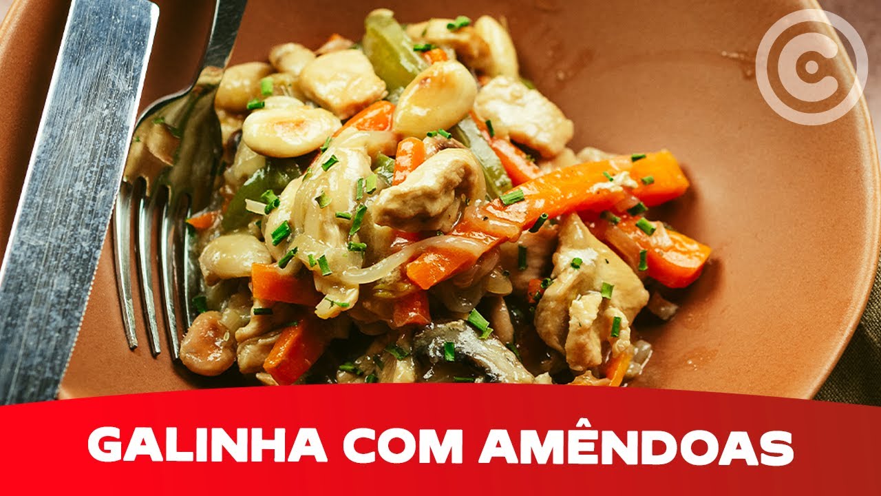 Como fazer Galinha com Amêndoas | Receita de Carne