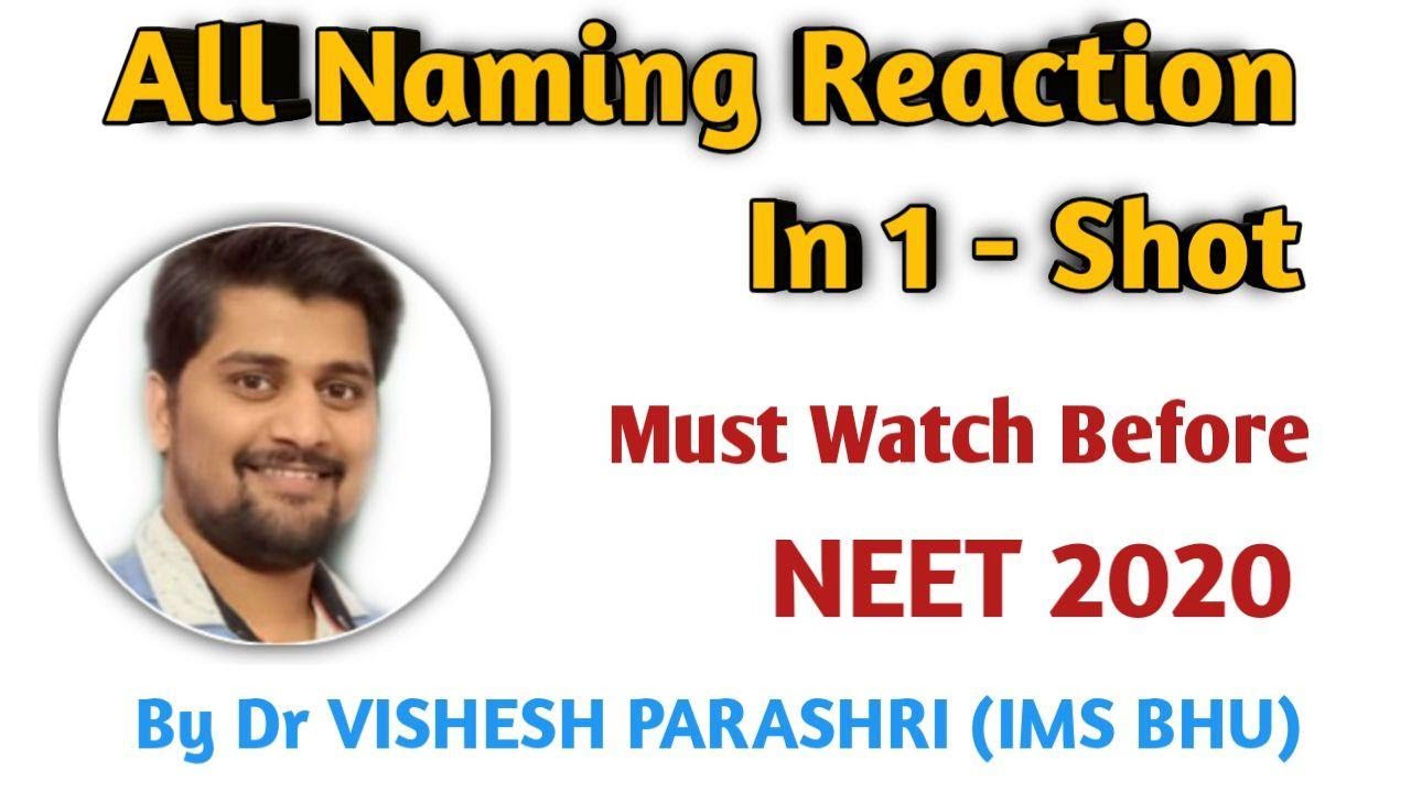 All Naming Reaction In One Shot | Organic Chemistry Most Important Reaction  for NEET 2020