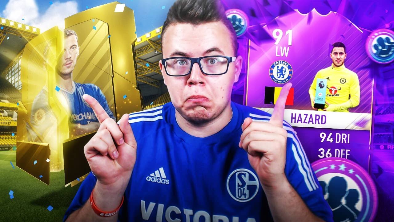 FIFA 17 | OTWIERAMY MEGAPACZKI + HAZARD POTM 91! 😱