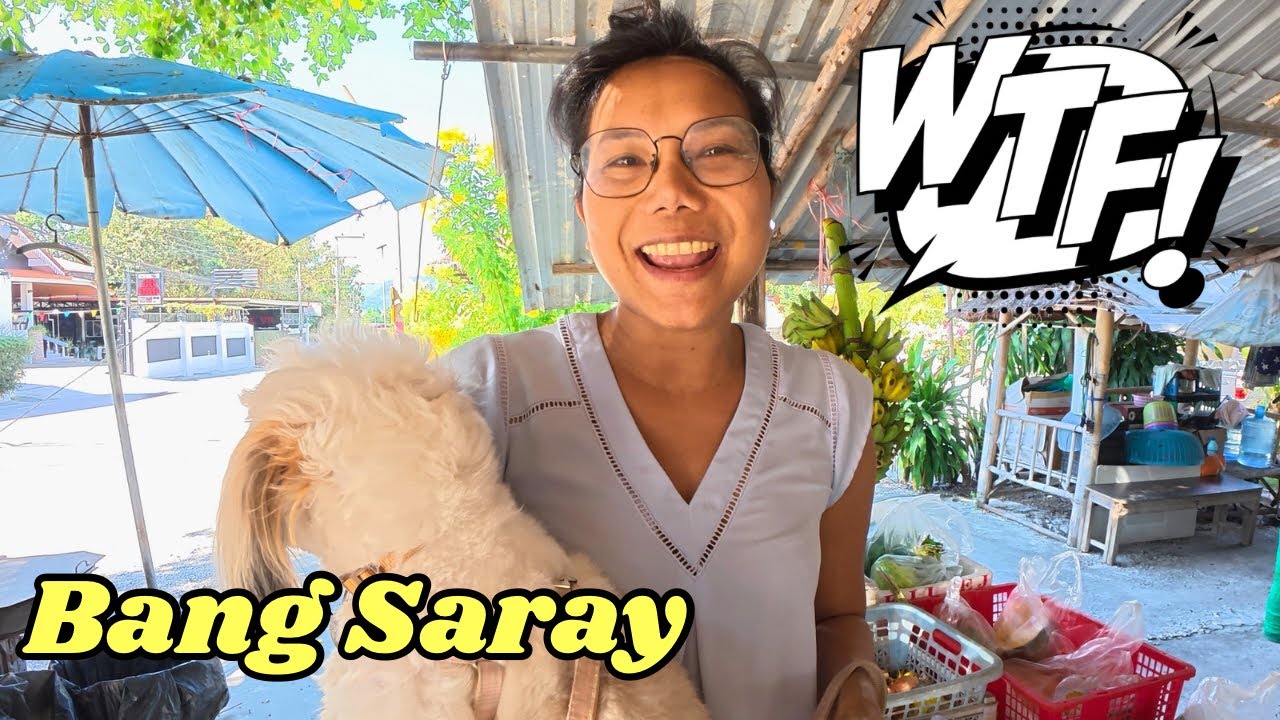 Уличная еда в Банг Сарай… Это нас очень рассмешило 😂