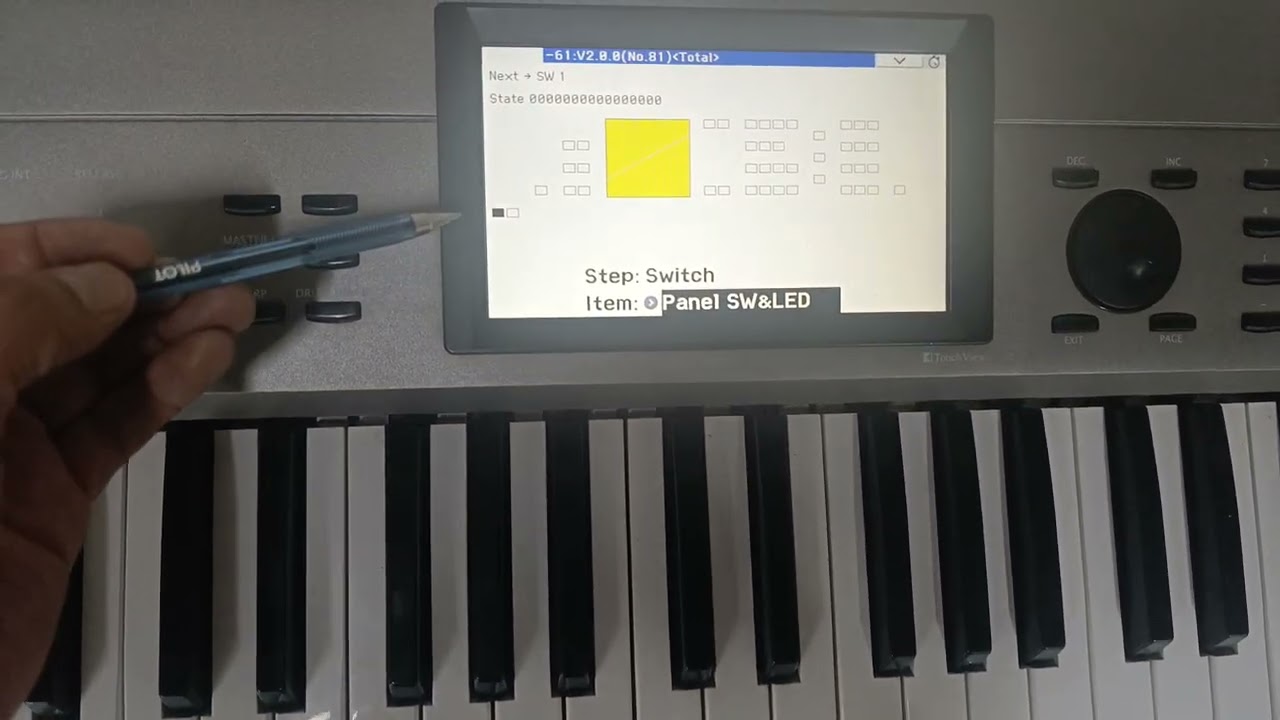 Como realizar test BUTTOM, TOUCH, BUZZER - KORG KROME EX