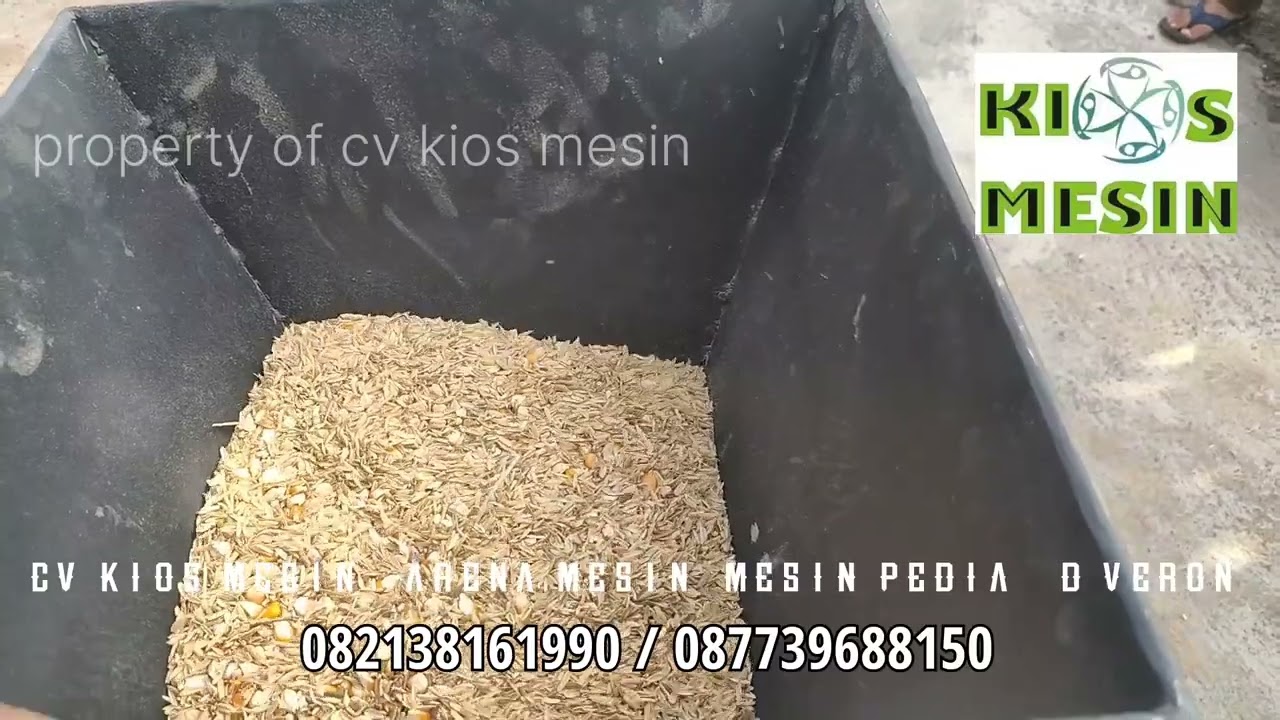 Mesin Dedak Dari Campuran Jagung, Kulit Padi Dan Janggel