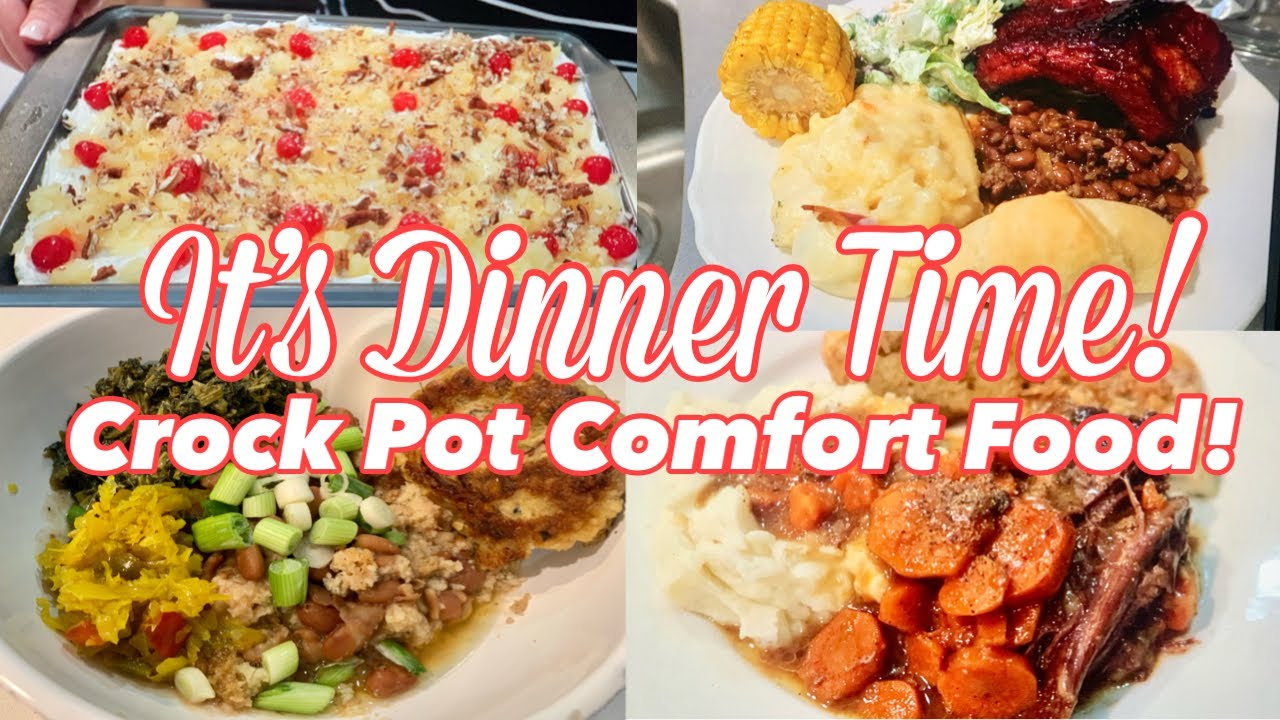 WHAT'S FOR DINNER? | CROCK POT COMFORT FOODS!
