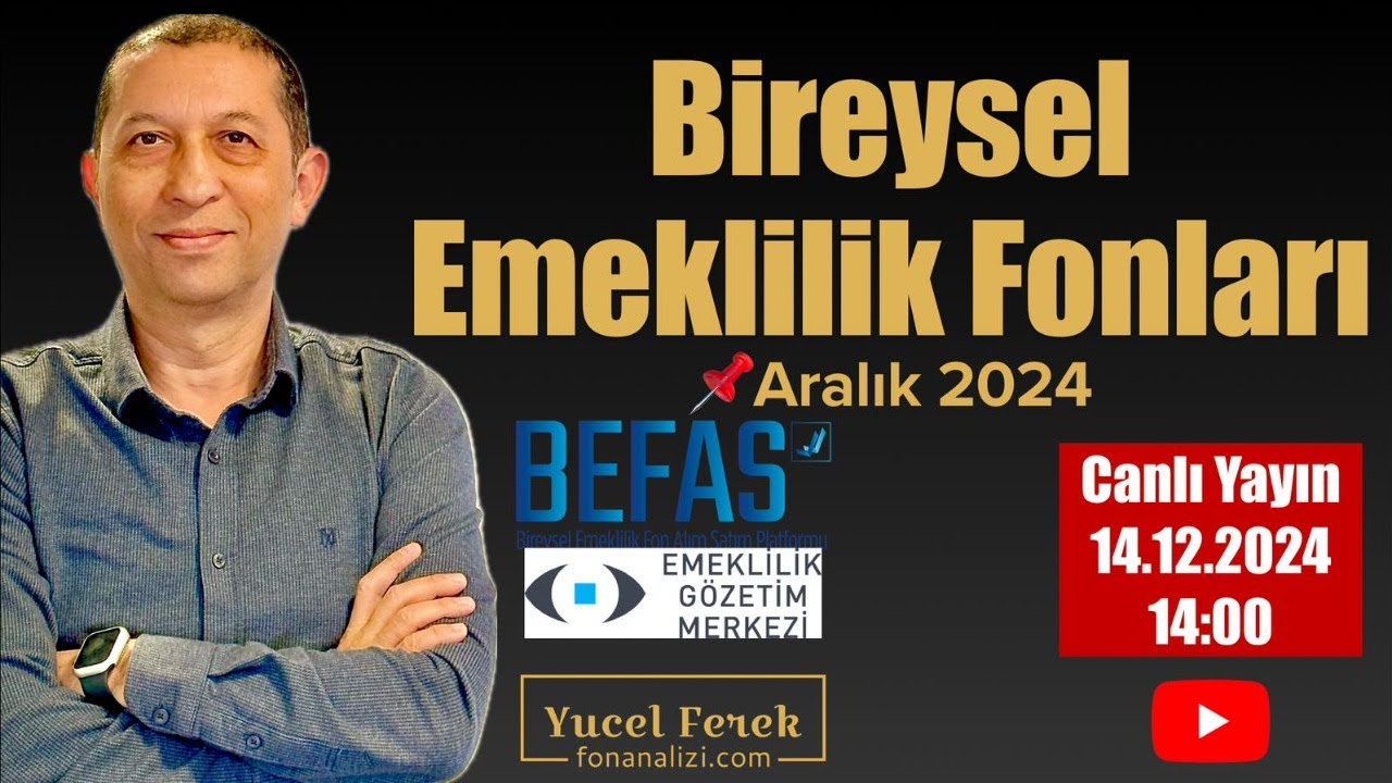 Bireysel Emeklilik Raporu #Aralık 2024 #bes #befas #egm #livestream #ekonomi