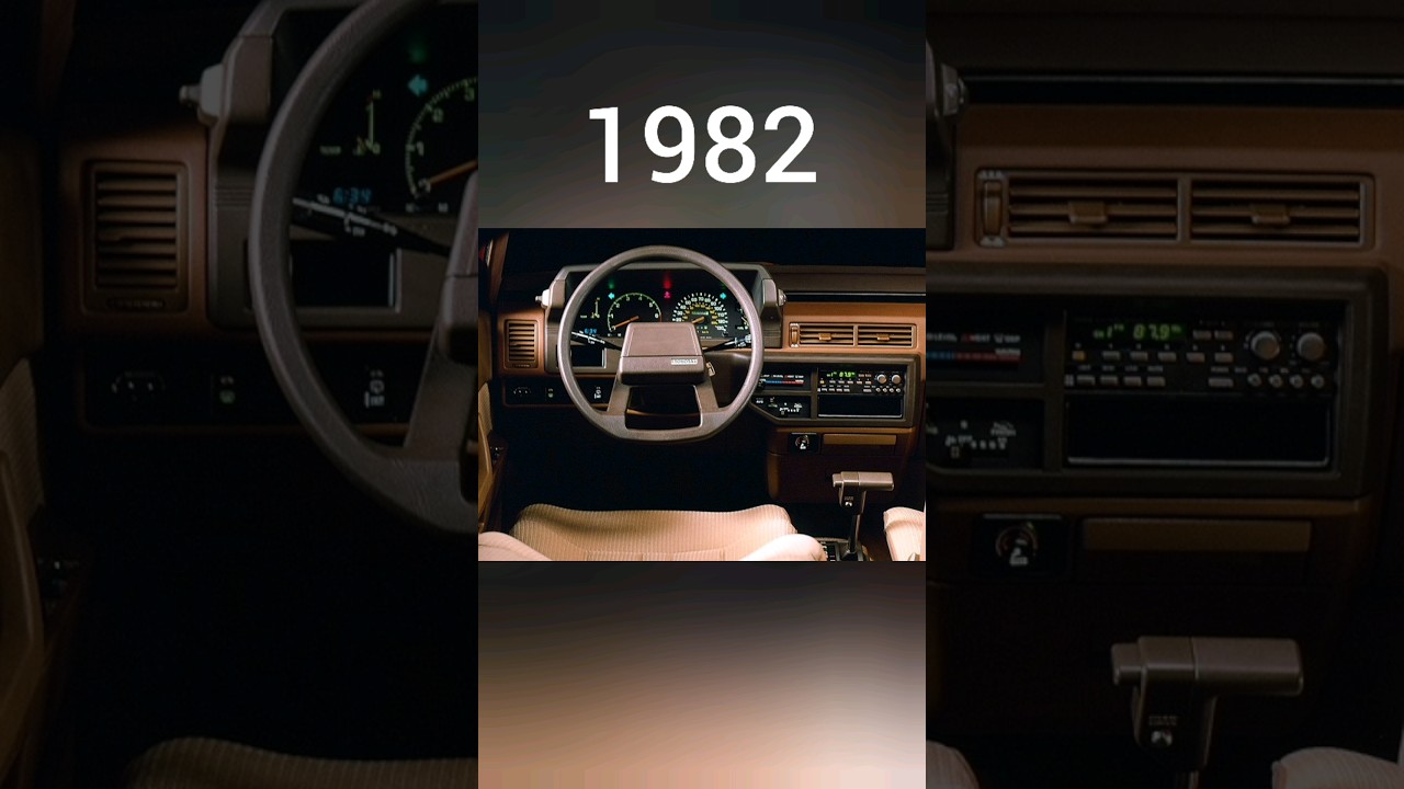 Evolution of Toyota Camry interior (1982-2024)