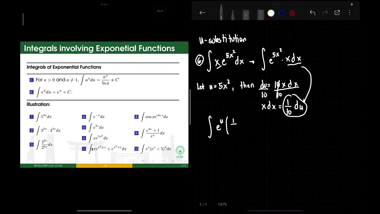 2.2. Integrals involving Exponential Functions (Part II)