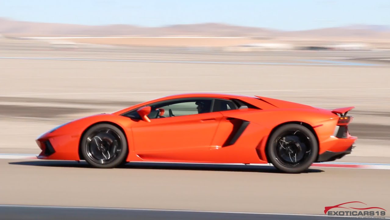 18 Year Old Drives Lamborghini Aventador LP700-4 On Track