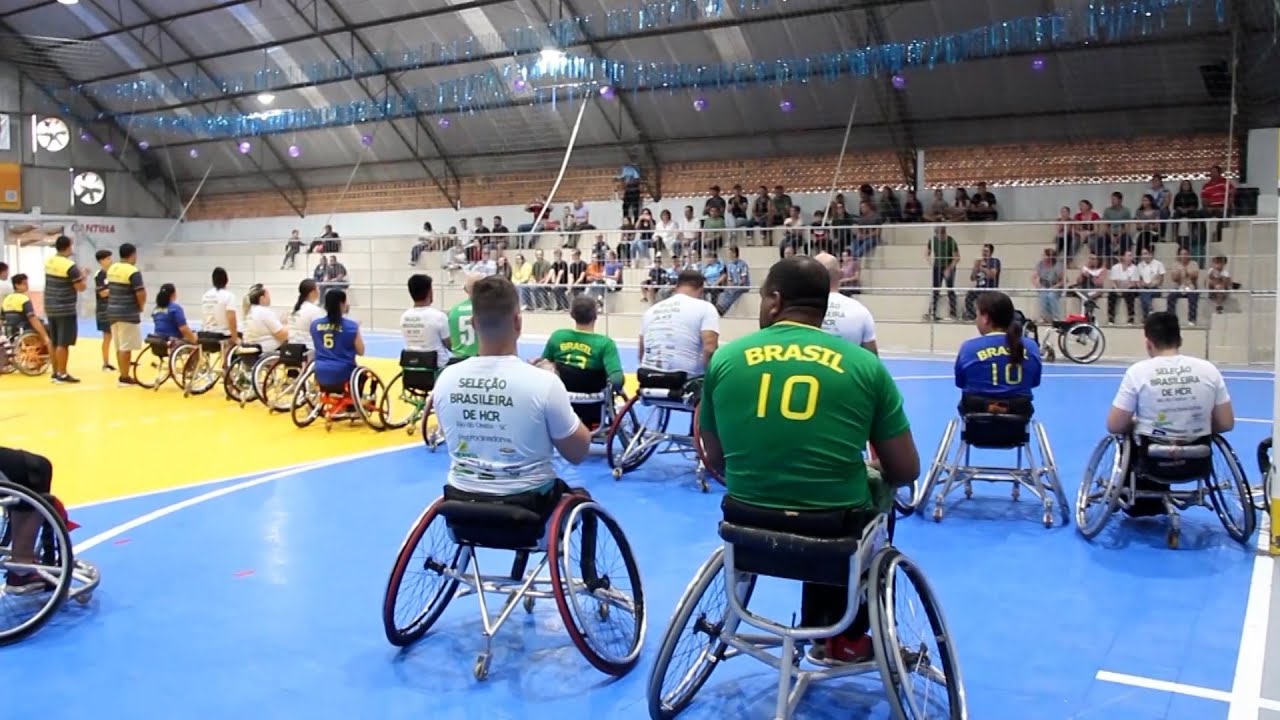Seleção de handebol sobre cadeira de rodas joga amistosos em Rio do Oeste