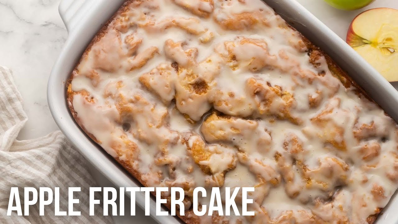 Apple Fritter Cake l The Recipe Rebel