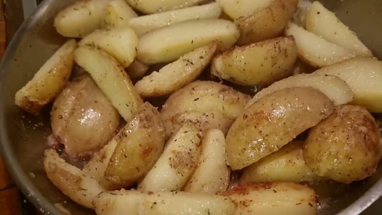 steka potatis วิธีทอดมันฝรั่งบนกะทะ