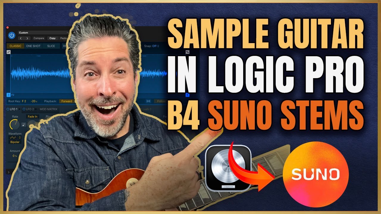 How to Sample Your Guitar in Logic Pro and Turn into SUNO Tracks