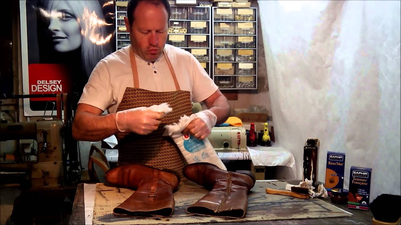 comment rénover des bottes en cuir lisse