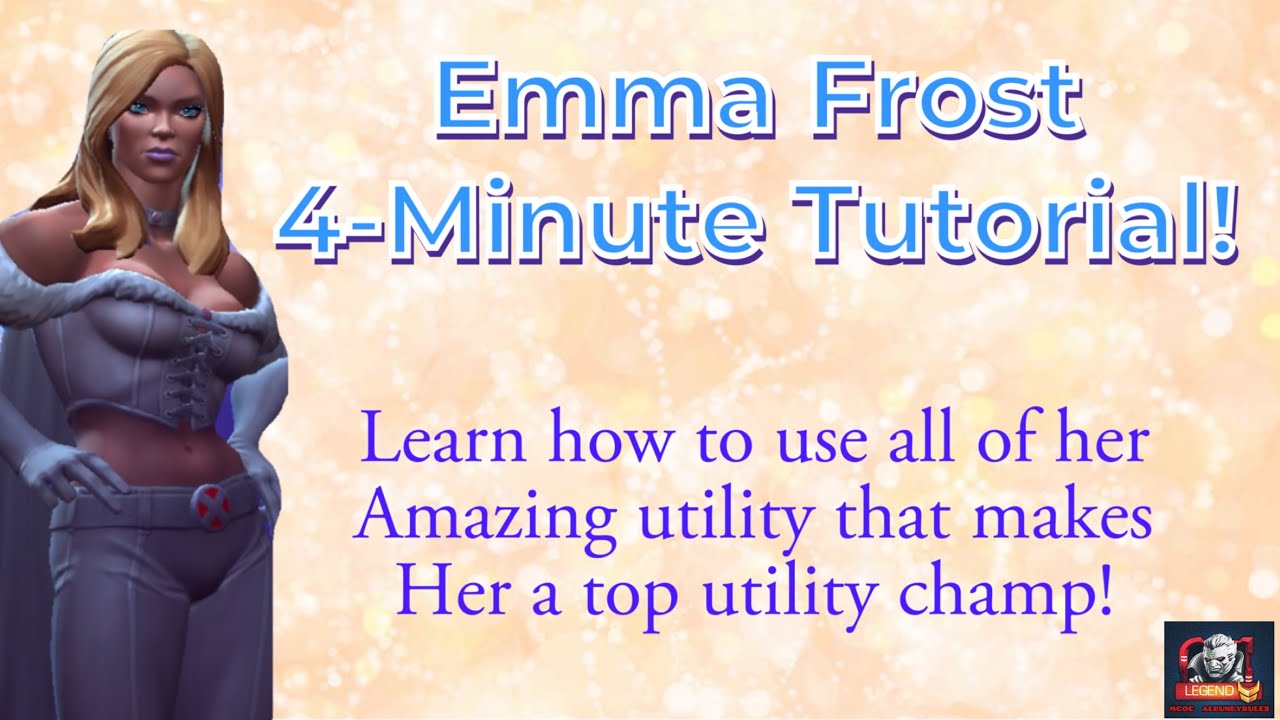 EMMA FROST- 4 Minute Tutorial! See why she is MY favorite UTILITY champ. She does almost everything!