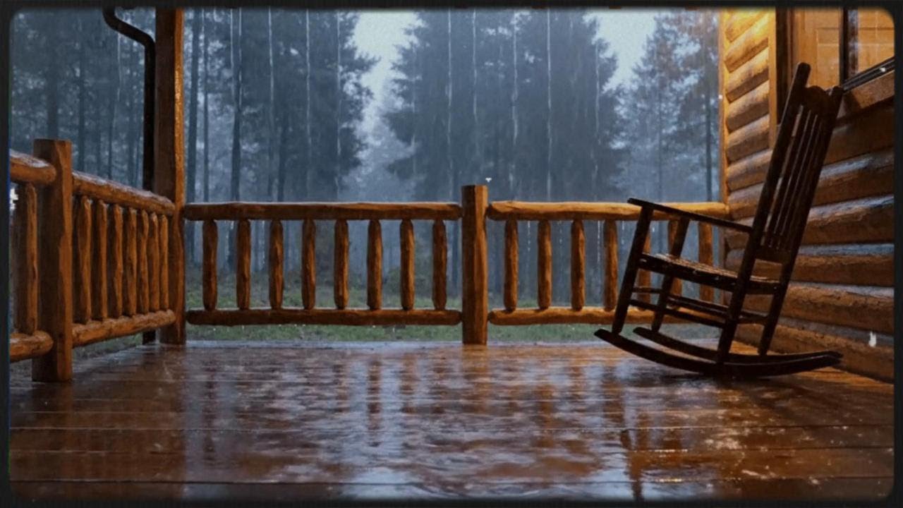 Calm Rainfall by the Garden Pond 🌧️Background Sounds for Deep Sleep, Stress Relief & Peaceful Night