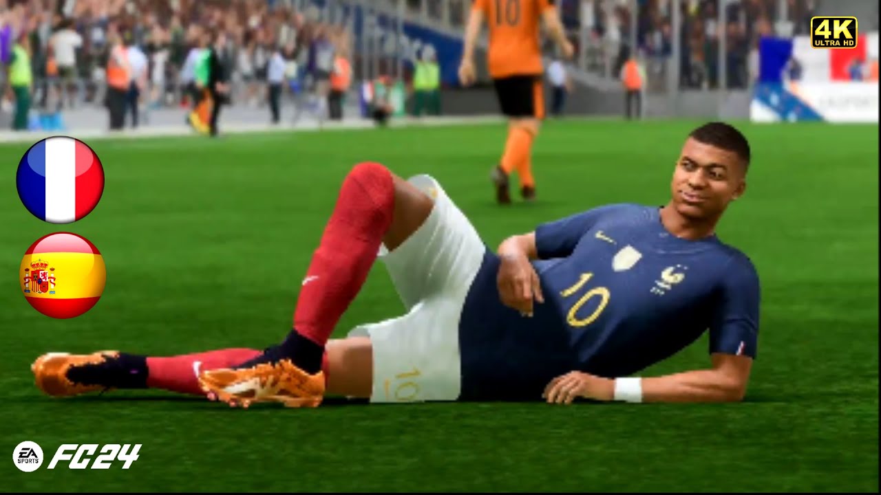 FC24 - France vs Spain | International Match | Digital Footballer | 4K HDR