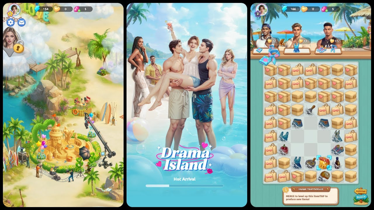 Drama Island: Merge & Romance Gameplay Android Mobile