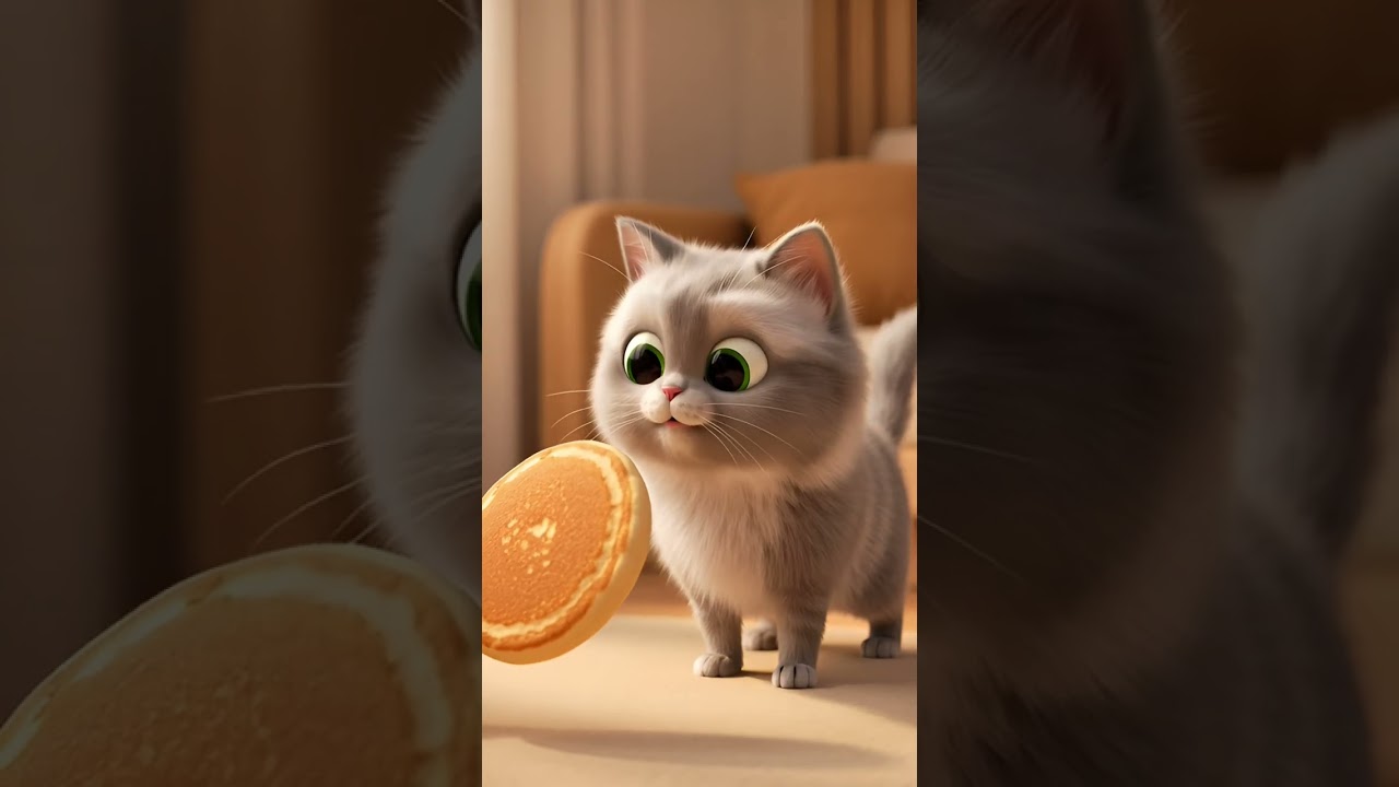 Tiny cat make gian part 1 #catchef #shorts