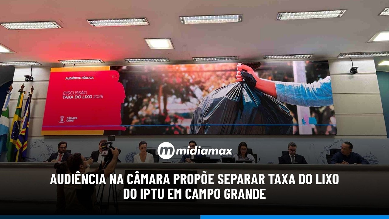 Audiência na Câmara propõe separar taxa do lixo do IPTU em Campo Grande