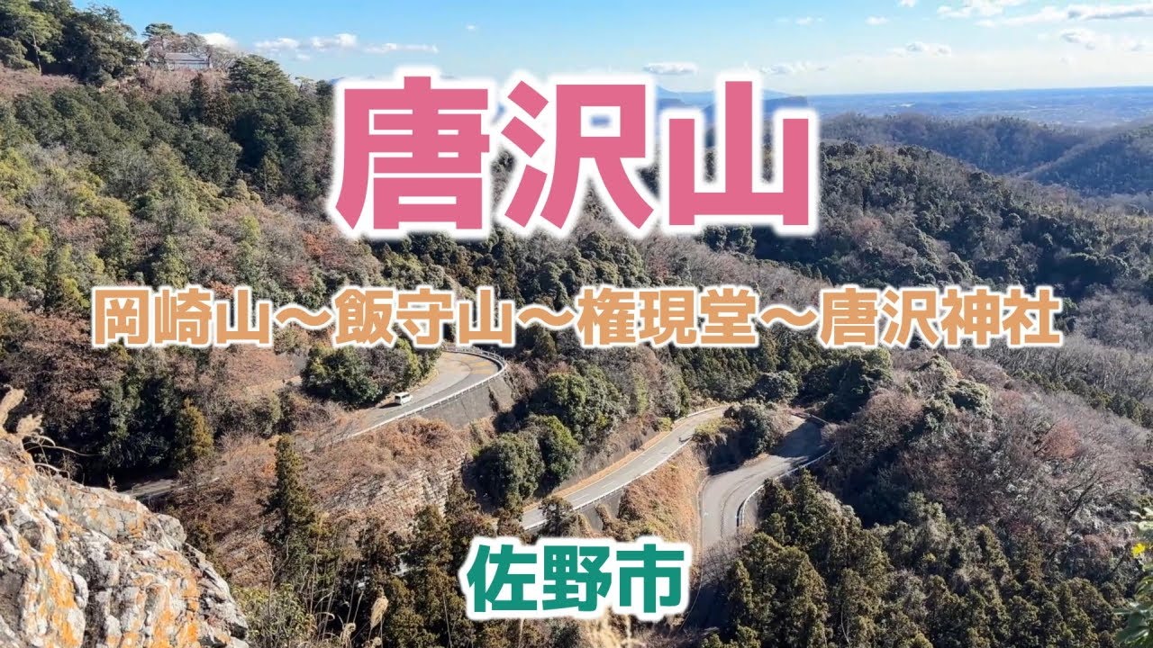 唐沢山・岡崎山・飯守山・権現堂