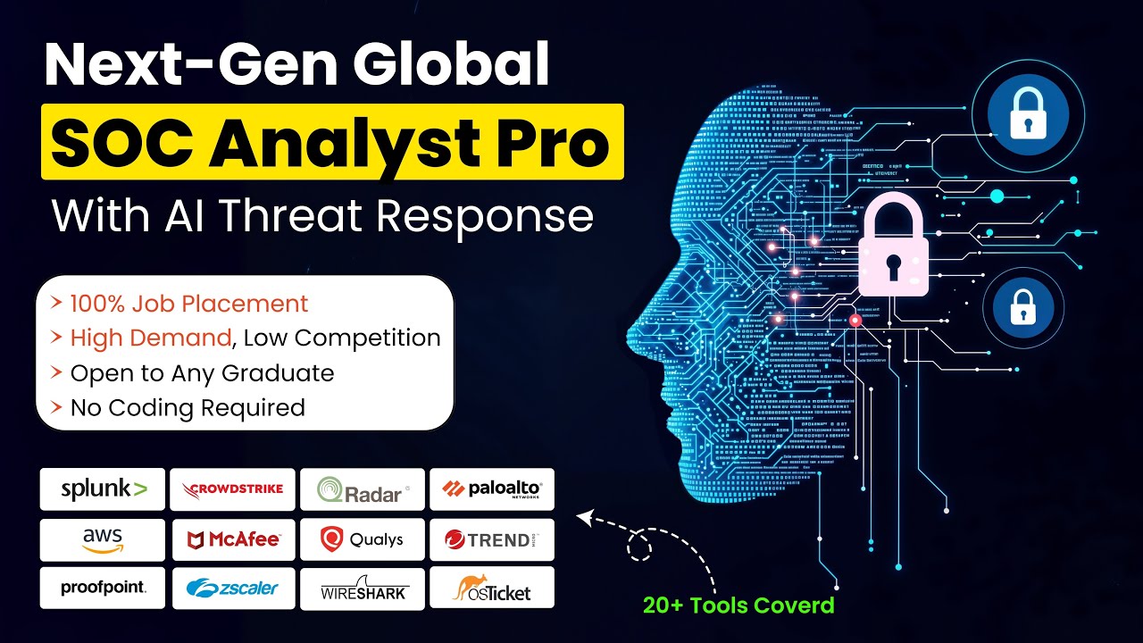 Become a High-Paid SOC Analyst! Next-Gen Global SOC Analyst Pro with AI Threat Response