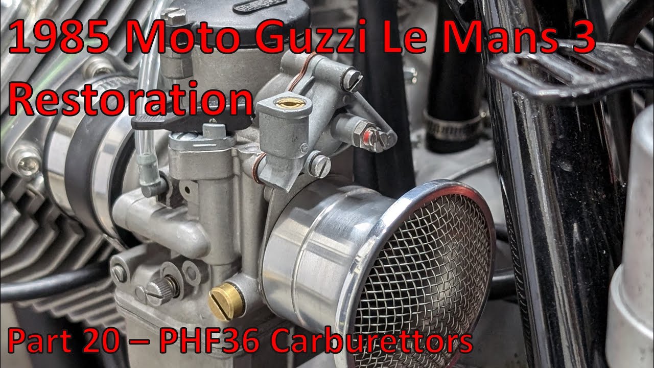 Moto Guzzi Le Mans 3 Part 20: Rebuilding Dellorto PHF36 Carbs