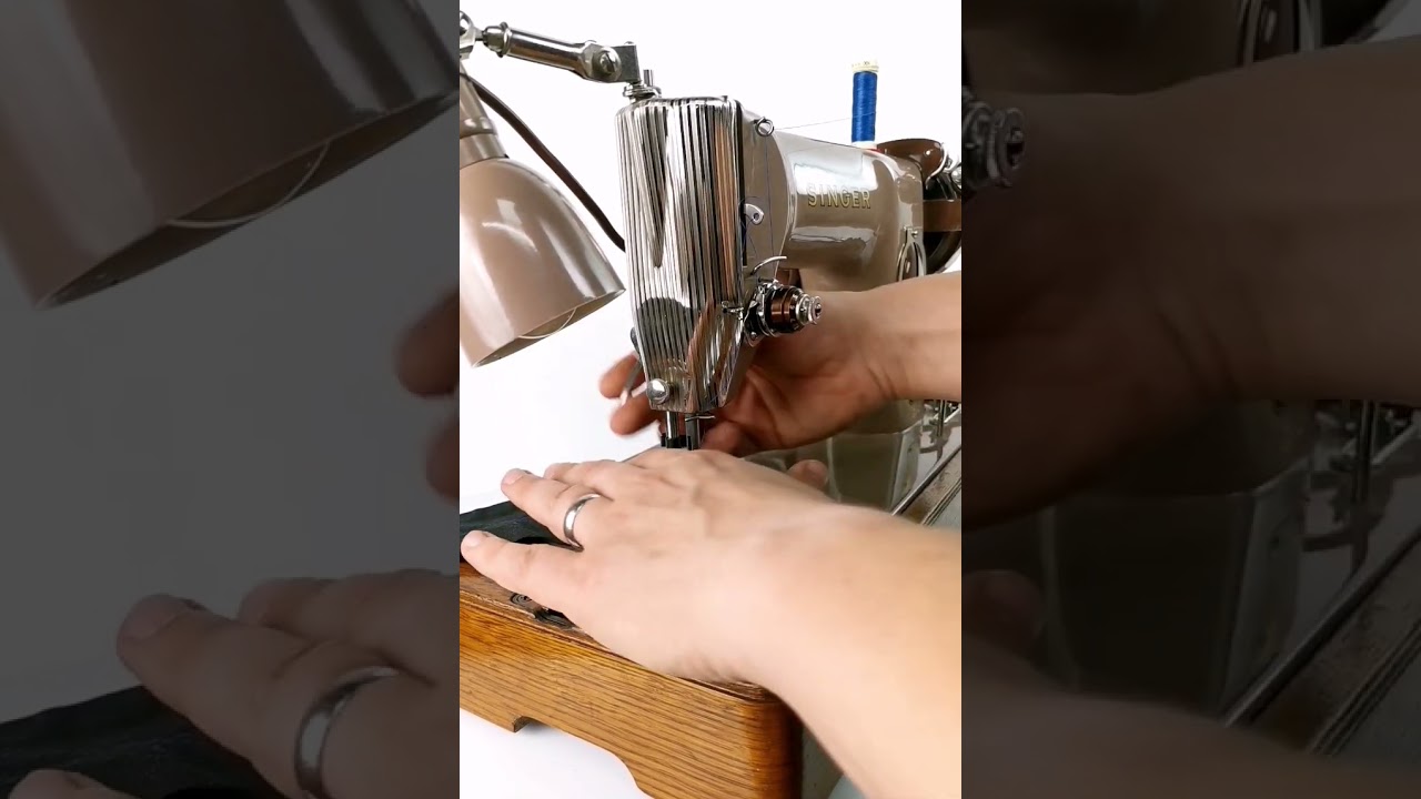 Sewing with a Singer 215G German Semi Industrial Sewing Machine