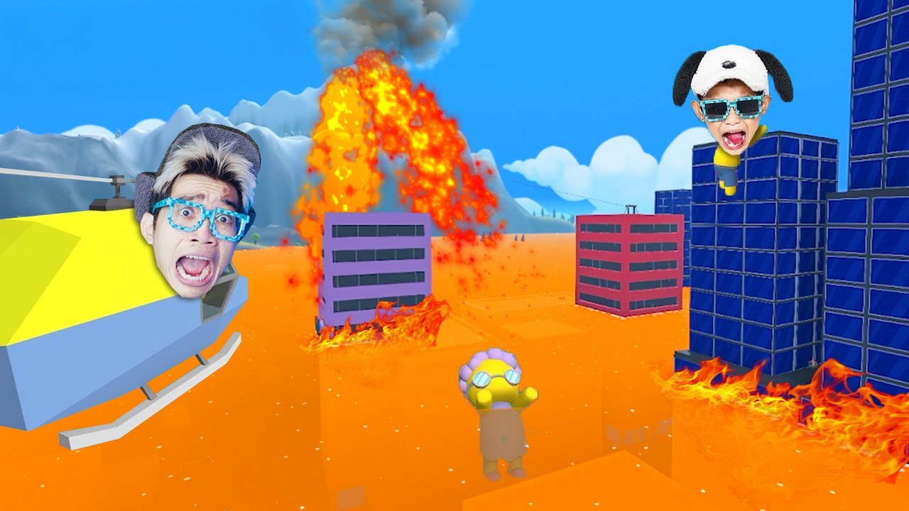 TAMAT!!! TSUNAMI LAVA PALING BESAR YANG TERJADI DI WOBBLY LIFE! KASIAN NENEK!