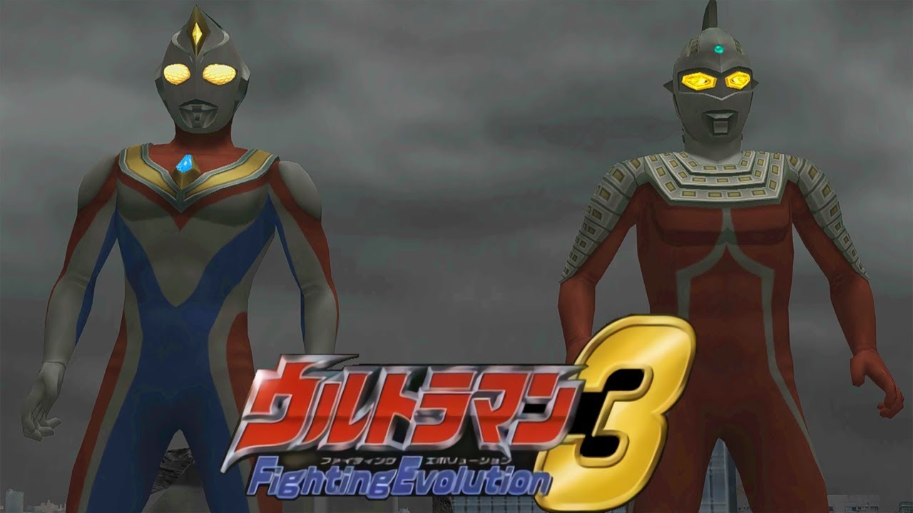 [PS2] Ultraman Fighting Evolution 3 - Tag Mode - Ultraman Dyna and Ultraseven (1080p 60FPS)
