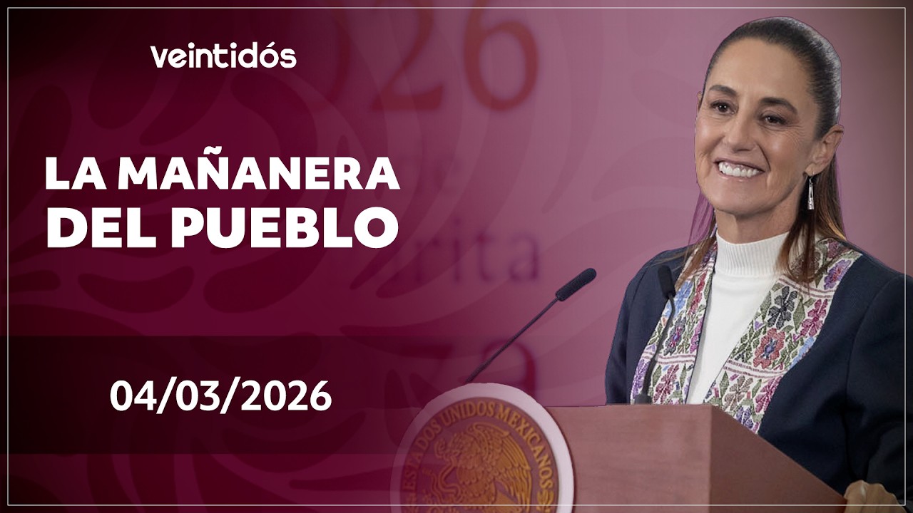 🇲🇽 #EnVivoAhora | Sigue #LaMañaneraDelPueblo este miércoles 4 de marzo de 2026
