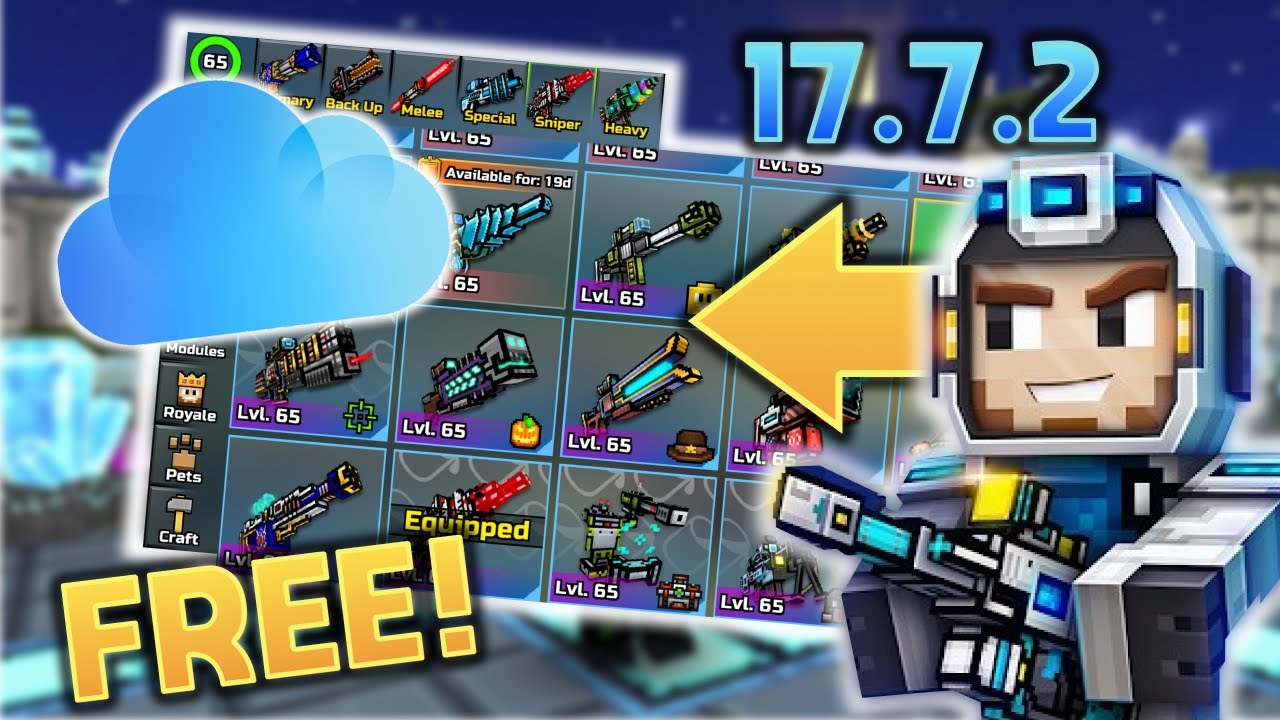 Pixel Gun 3D | *NEW* iCloud Hack - Account Giveaway! [Max Level, Rare Weapons, MORE] [17.7.2] [iOS]