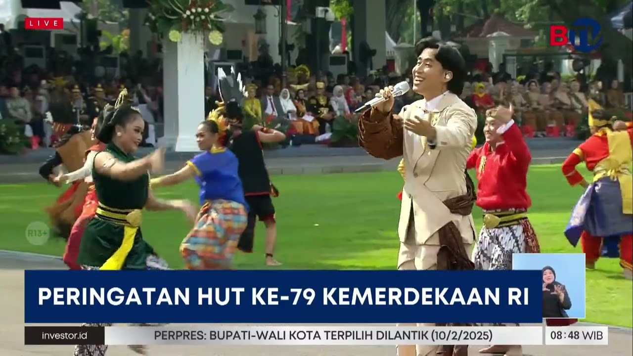 Penampilan Vidi Aldiano & Tarian Adat Meriahkan Perayaan HUT ke-74 RI di Istana Merdeka | Beritasatu