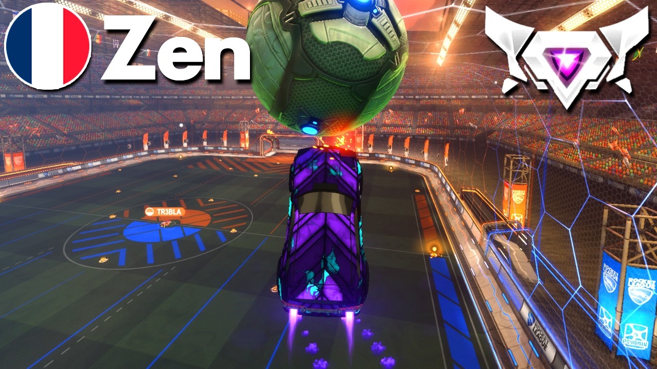 ZEN has INSANE CONTROL in Rocket League! (SSL 2v2)