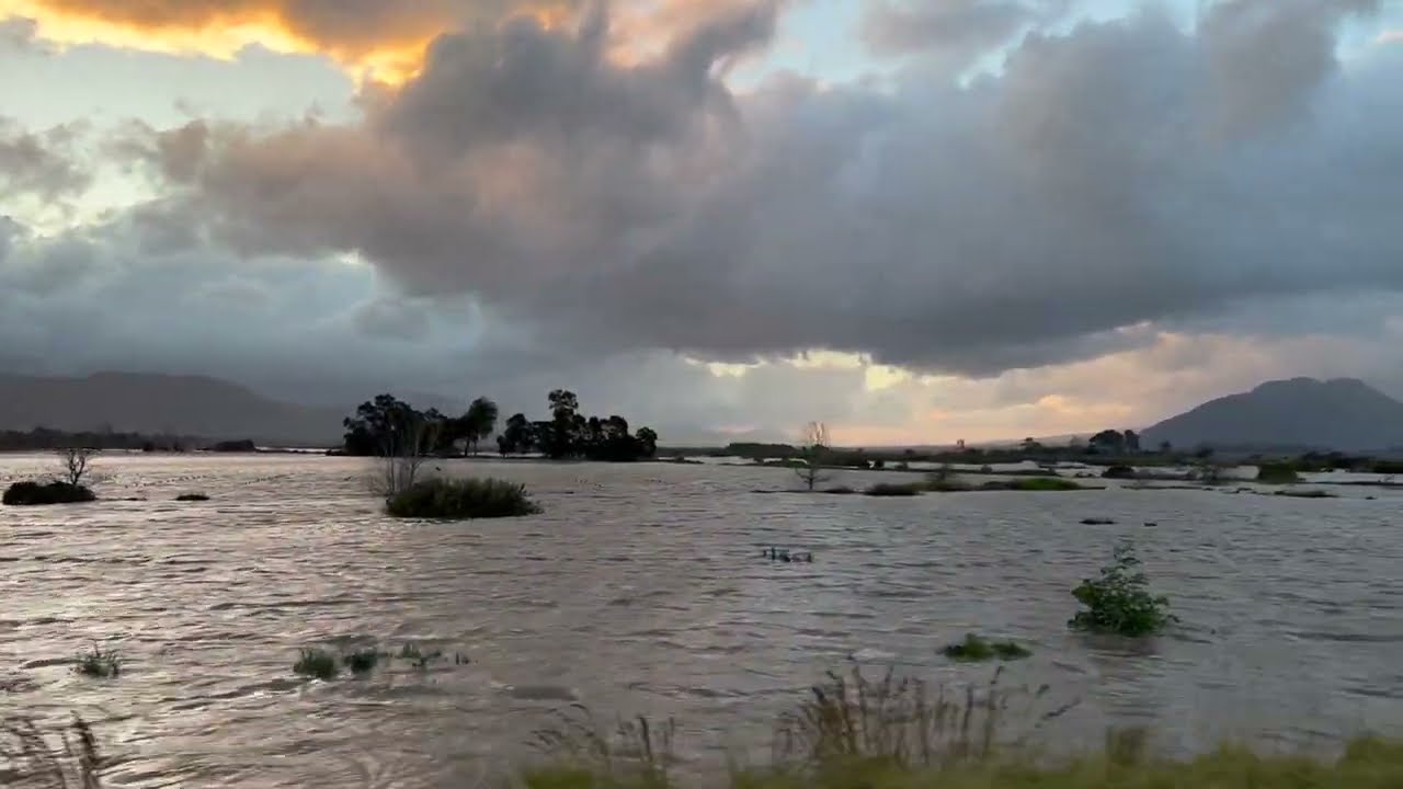 Flooding Waters: A Glimpse of the Breede River on the evening of 15th June 2023