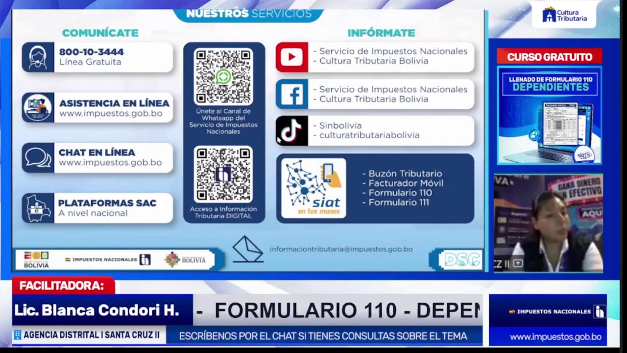 CURSO VIRTUAL: FORMULARIO 110 DEPENDIENTES