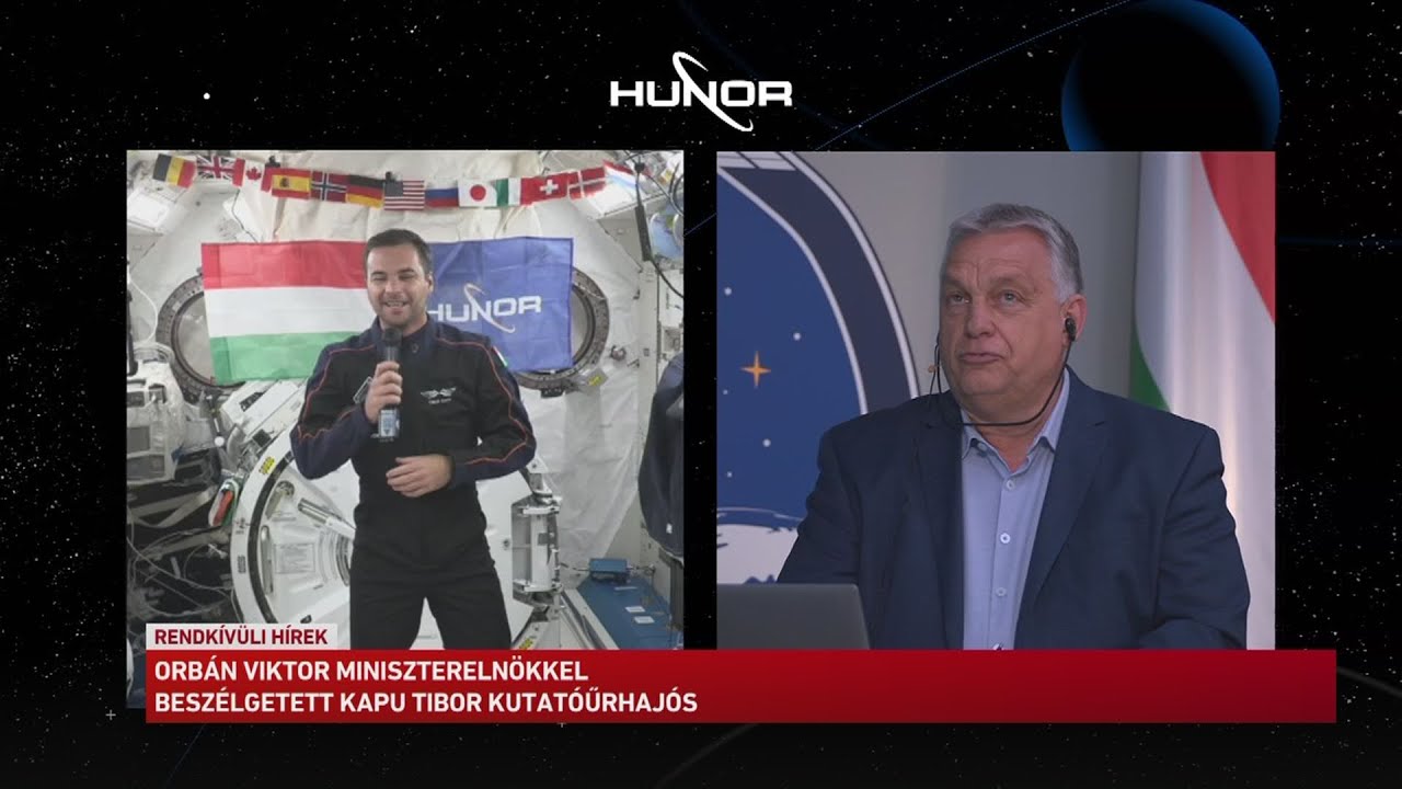 Orbán Viktor miniszterelnökkel beszélgetett Kapu Tibor kutatóűrhajós