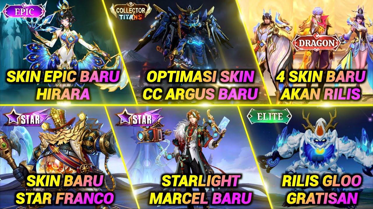 RILIS SKIN SKUAD DRAGON GRATIS!? OPTIMASI CC TITAN, MISI TIKET ASPIRANT, STAR HIRARA, STAR MARCEL